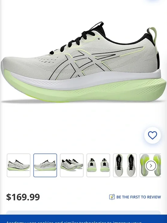 ASICS Lightweight Running Shoes in Pale Green & Black - Picture 3 of 7